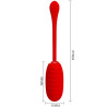 Pretty Love - Oeuf Vibrant Rechargeable Kirk Rouge